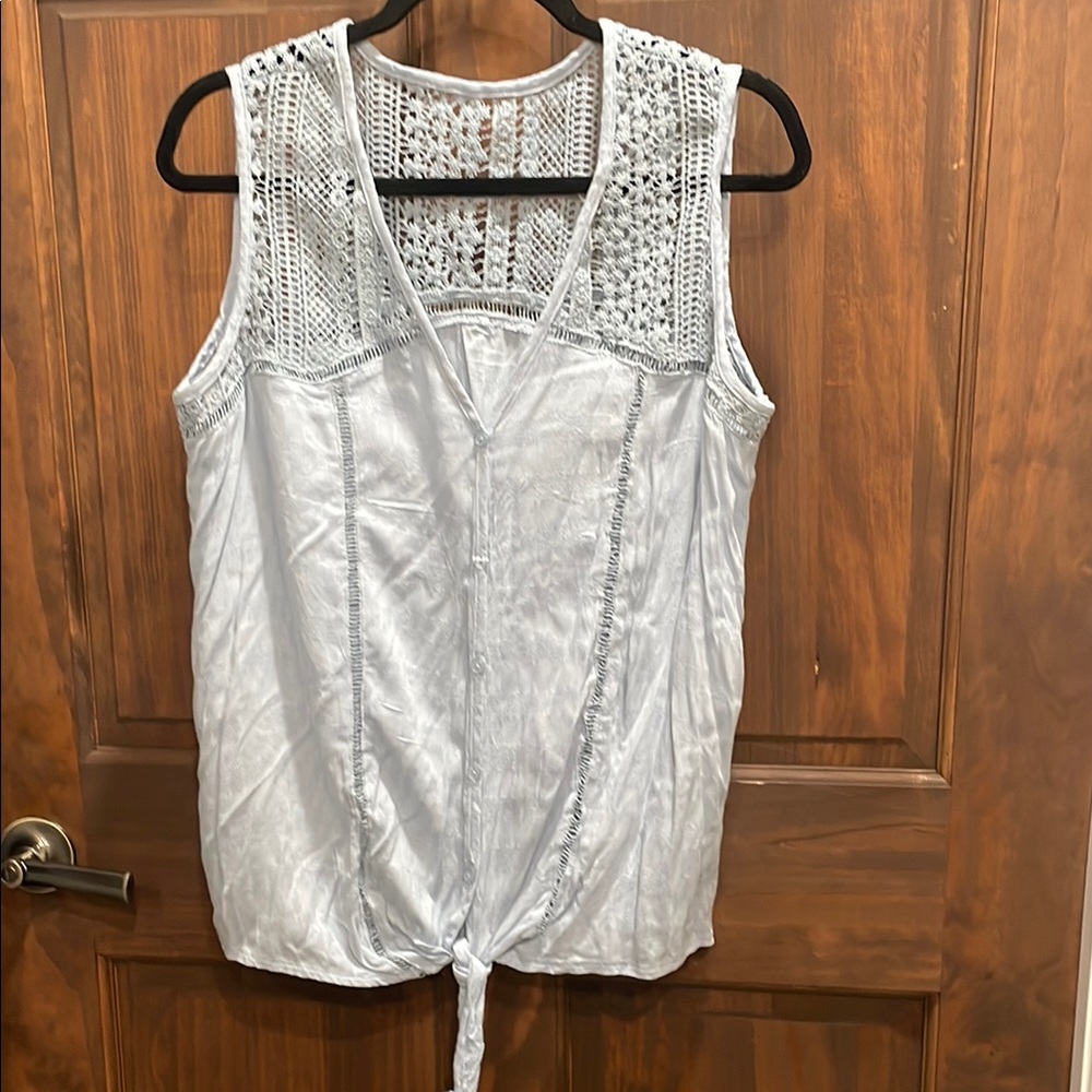 Light Blue Sleeveless Top